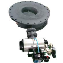 ggg40 dn450 flange 400mm Stainless Steel Single Acting Pneumatic Actuator Butterfly Valve